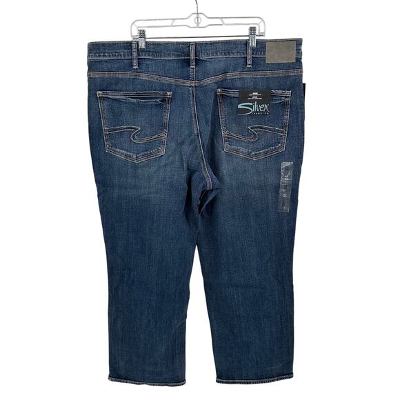 Silver Jeans Co Gordie Relaxed Fit Straight Jeans in Indigo Size 42x30 - Picture 9 of 9